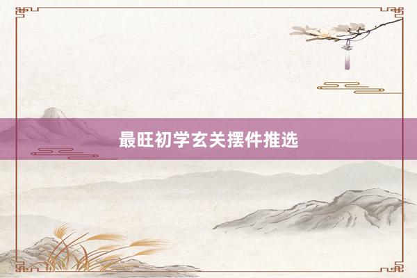 最旺初学玄关摆件推选